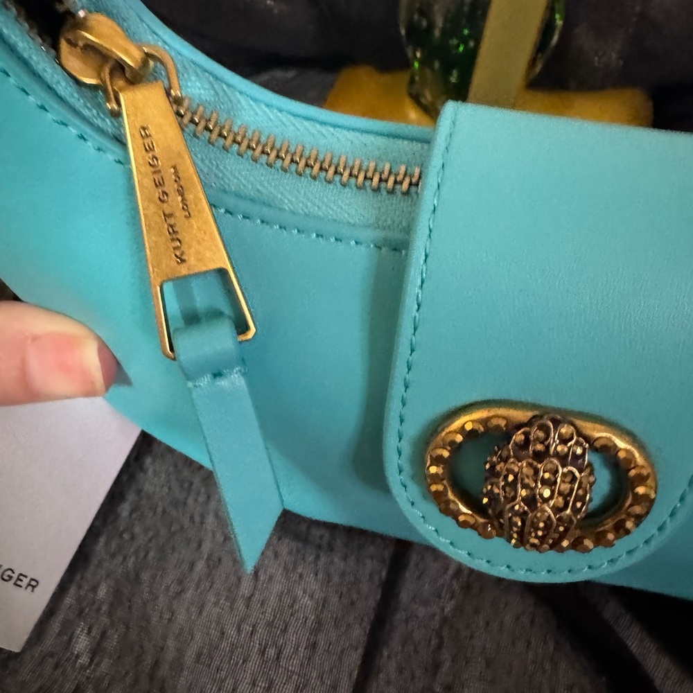 KURT GEIGER Turquoise Shoulder Bag - Picture 8 of 13